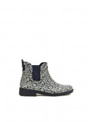 Aigle Carville Pt Canela Gummistøvle  900-r1062  Sort Hvid Blomstret 36