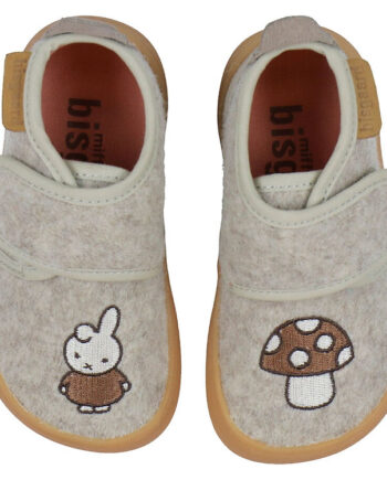 Bisgaard   Miffy Hjemmesko Uld Barefoot Sand