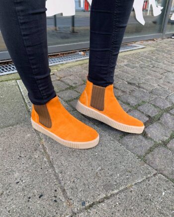 Gabor  Støvle Med Elastik Brændt Orange