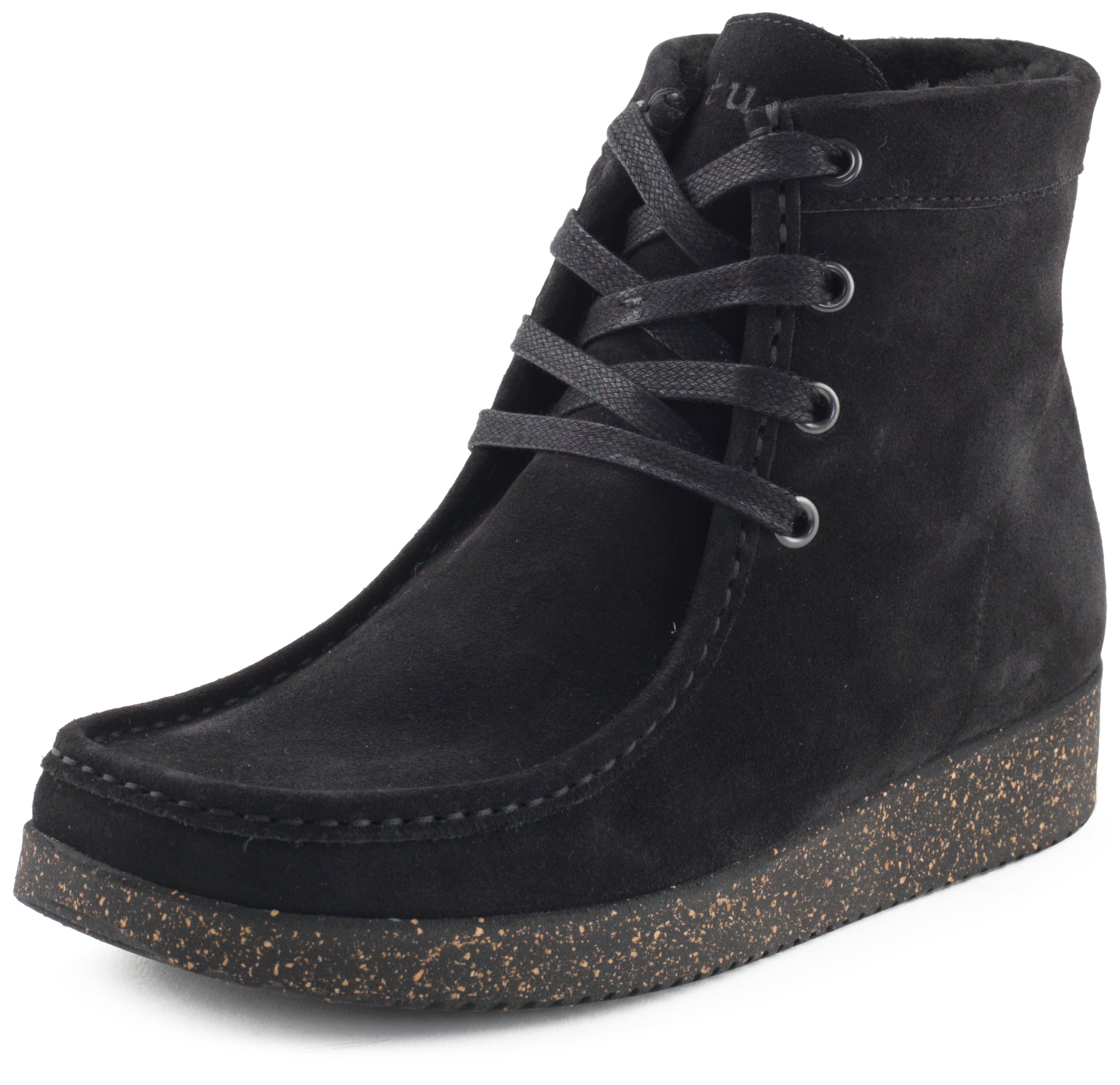 Nature Footwear Asta Rubber Sole Black Suede 36