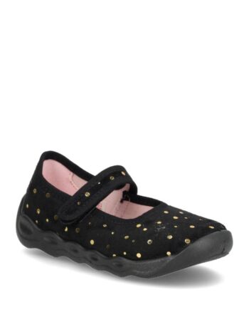 Superfit Bubble Hjemmesko  66-0092 Sort Guld 28