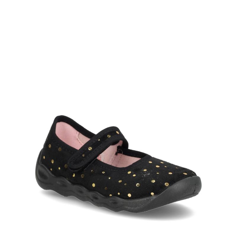 Superfit Bubble Hjemmesko 66-0092 Sort Guld 28