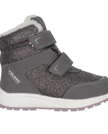 Viking Vinterstøvler Equip Glitter Warm Wp 2v Charcoal Dusty