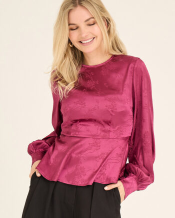 -view Bluse Camino Blouse Cabernet