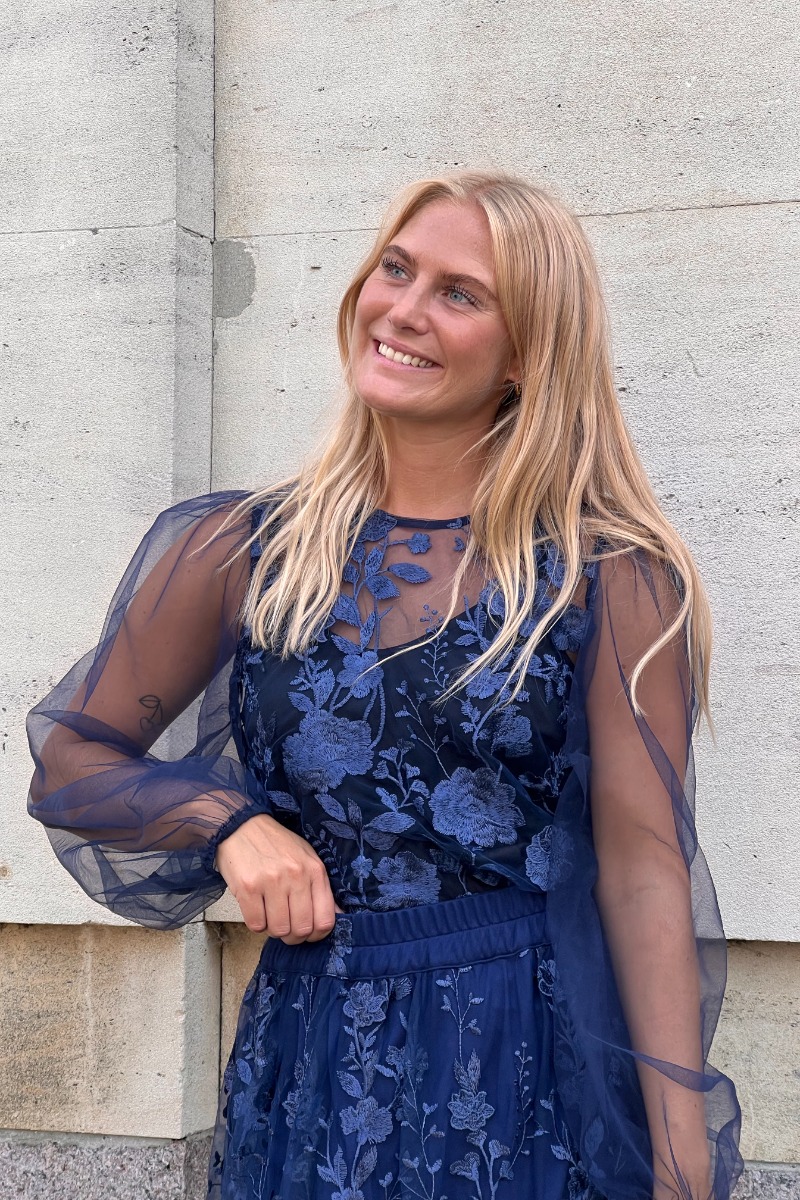 -view Bluse Fuschia Blouse Navy