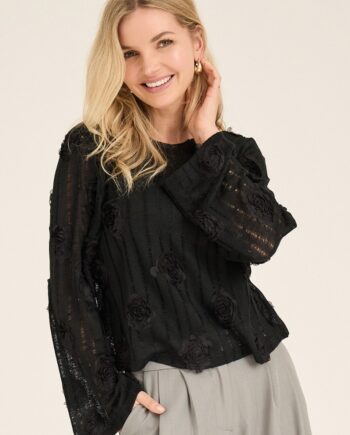 -view Bluse Rosanna Blouse Black