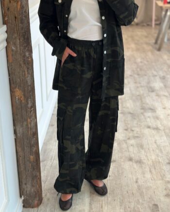 -view Bukser Camo Pants Army Black