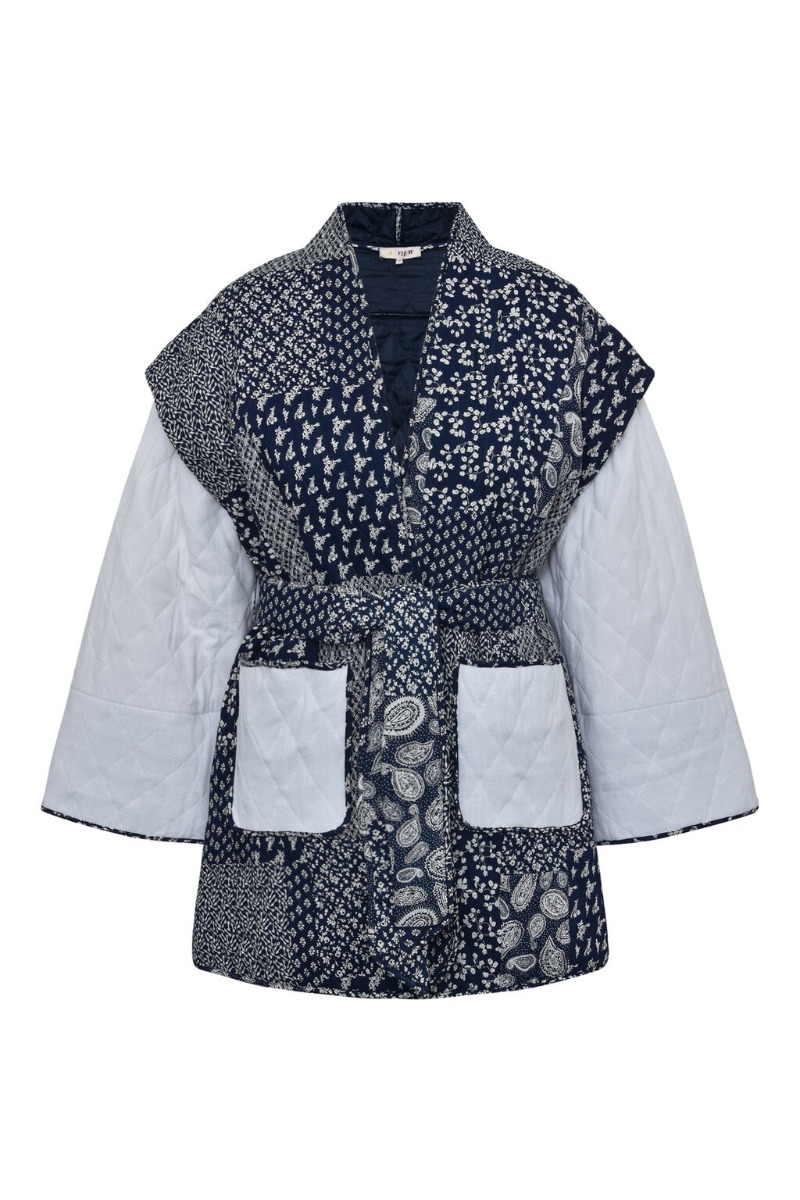 -view Jakke Katie Patch Jacket Navy White