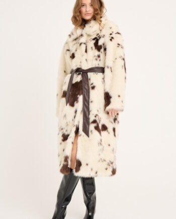 -view Jakke Kolvina Coat Brown White