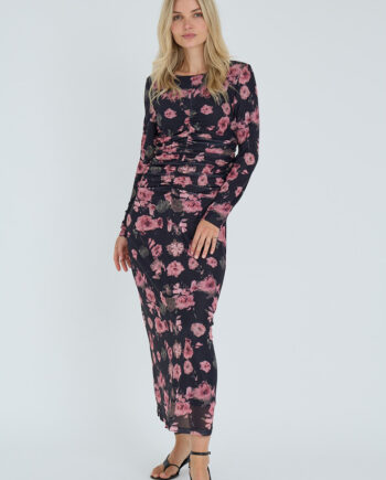 -view Kjole Selmina Dress Black Rosa