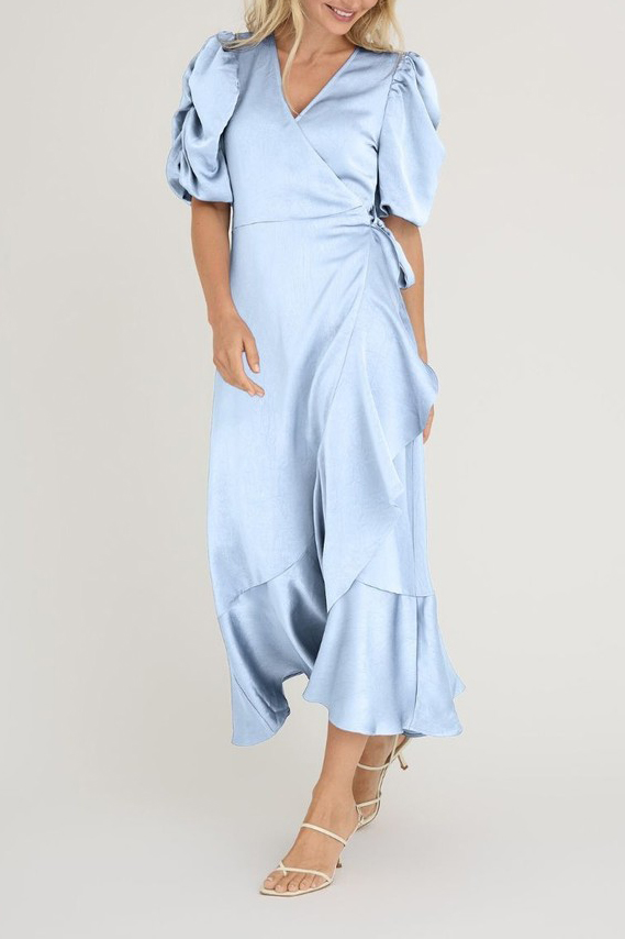 -view Kjole Sinda Dress Light Blue