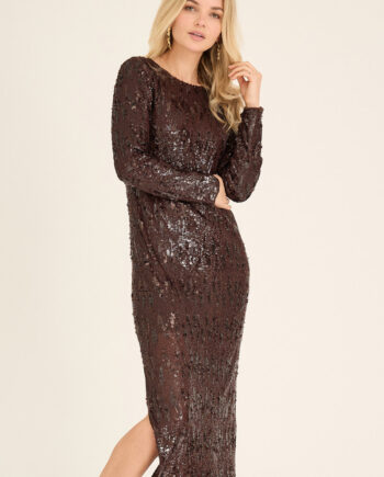 -view Kjole Valerie Dress Dark Brown