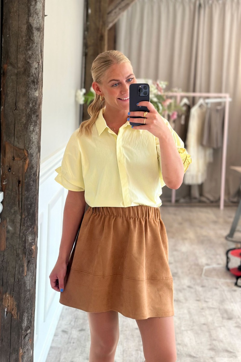 -view Nederdel Ally Skirt Camel