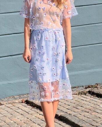 -view Nederdel Denja Skirt Light Blue
