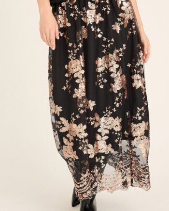 -view Nederdel Estelle Skirt Rose Gold