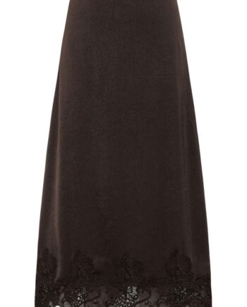 -view Nederdel Sinda Lace Skirt Dark Brown  Levering Slut November