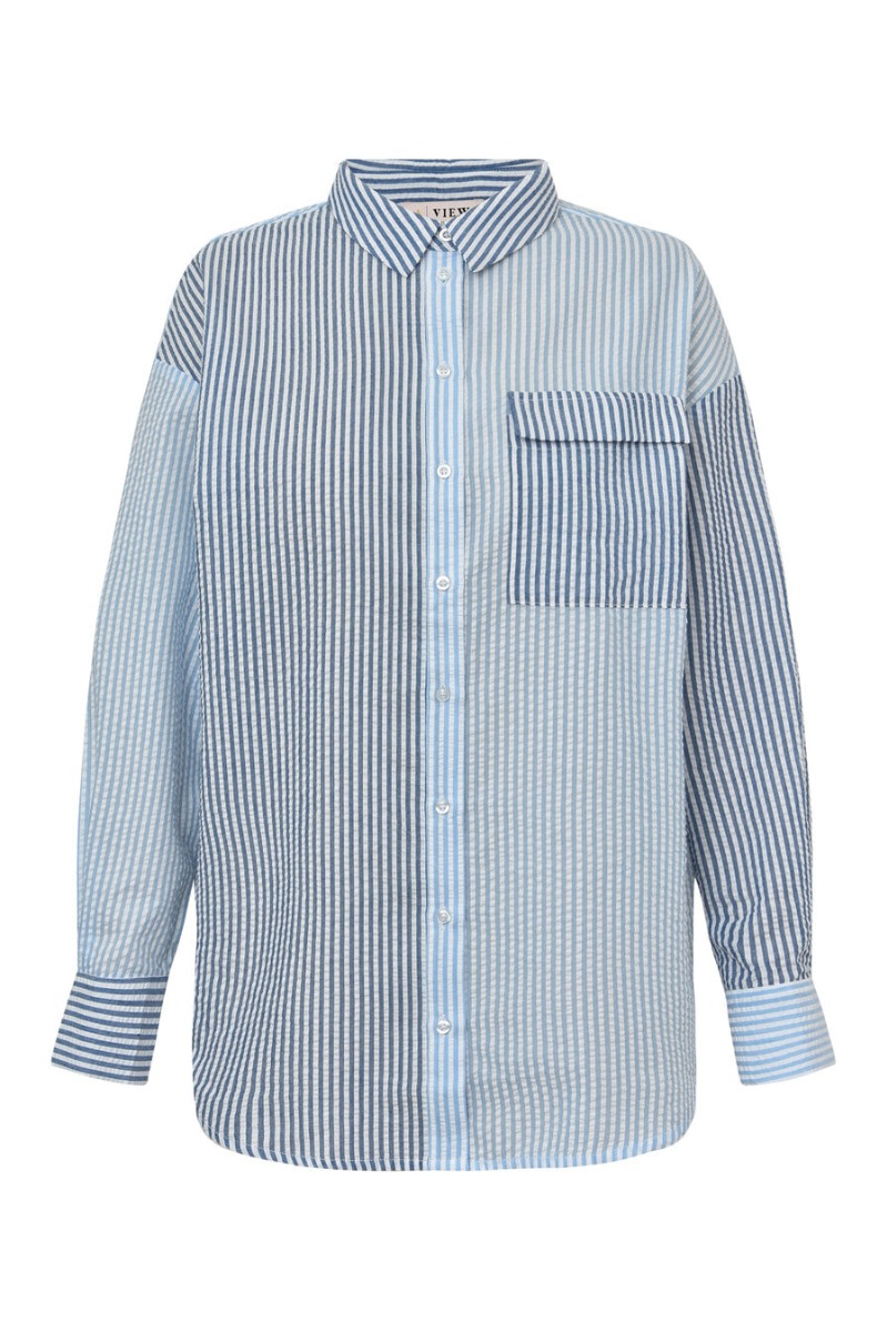 -view Skjorte Mila Shirt Blue Navy