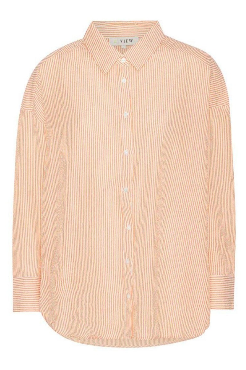 -view Skjorte Sonja Shirt Orange White