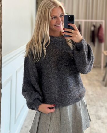 -view Strik Patrisia New Knit Pullover Brown Blue