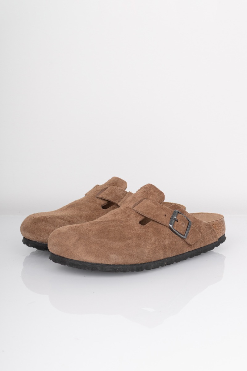 Birkenstock Sandaler Boston Dark Tea Tonal Fb