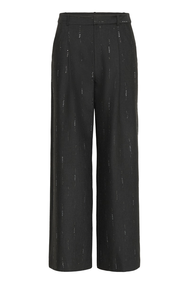 Gestuz Bukser Gzadira Mw Pants Dark Grey Melange Levering Slut Oktober