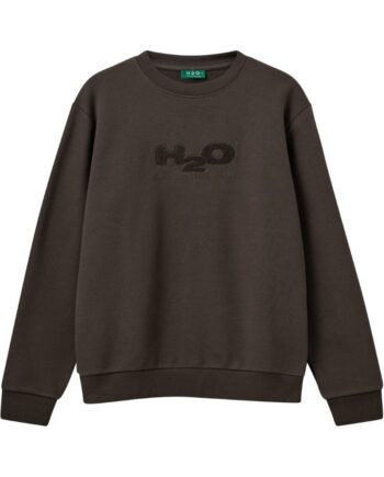H2o Sweatshirt Basic Logo Sweat   Neck Espresso