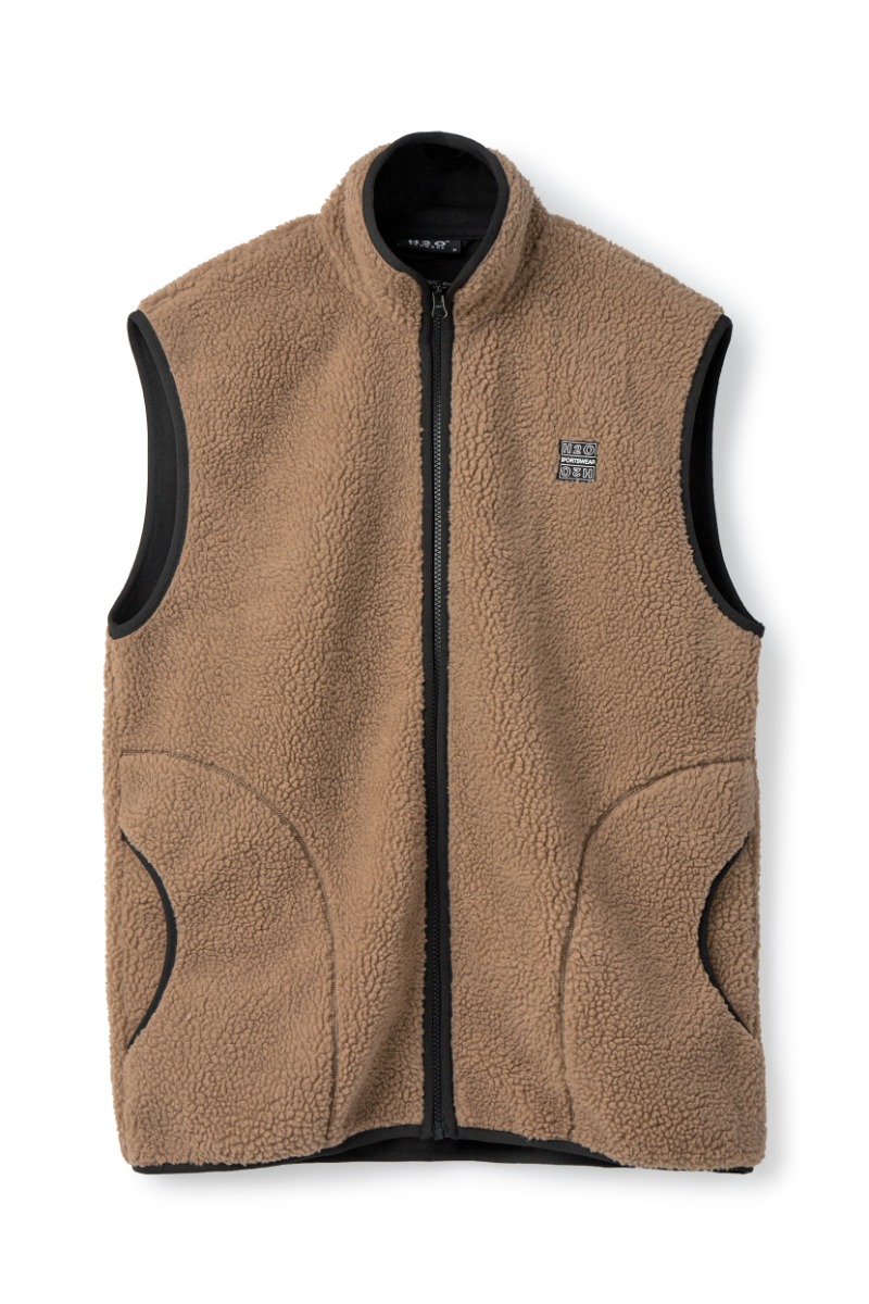 H2o Vest Basic Langli Pile Waist Coat 3586 Oak