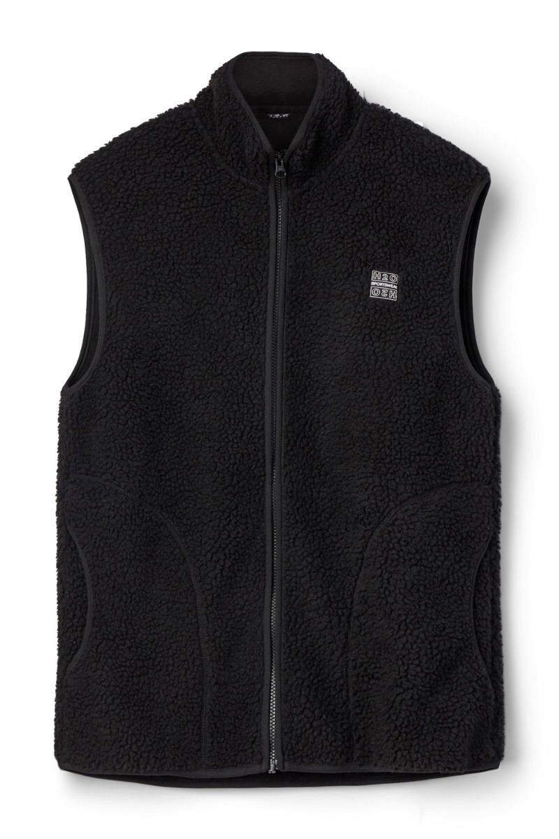 H2o Vest Langli Pile Waist Coat Black