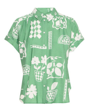 Ichi  Bluse Ih Yetta Sh Pine Green Resort