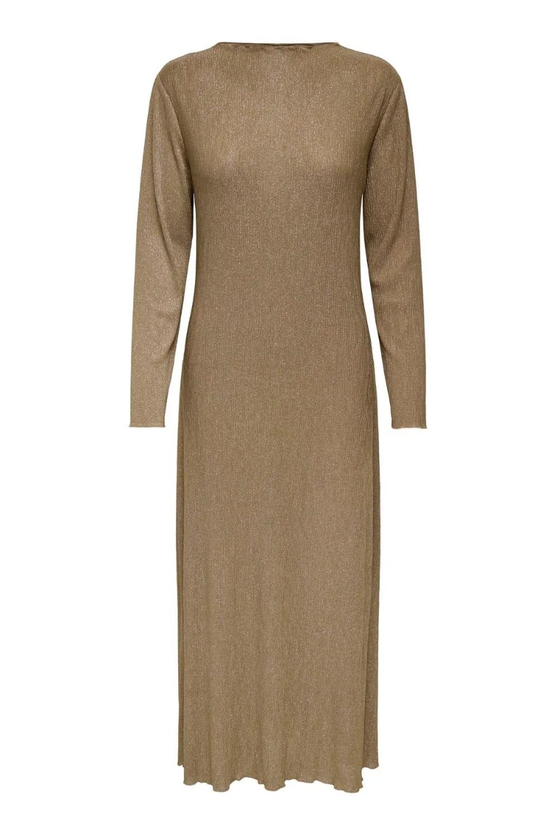 Jdy Kjole Jdyamalfi Pleat Dress Sepia Tint