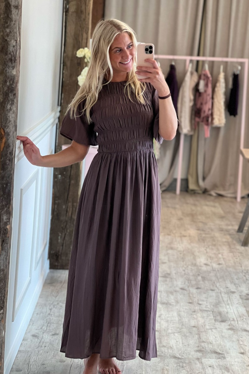 Mbym Kjole Mehina- Dress Brown Lilac