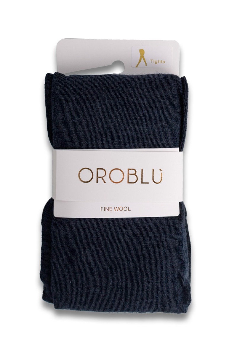 Oroblu Strømpebukser Nives Fine Wool Tights Blue