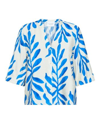 Sisters Point Bluse Viaba-sh2 Cream Blue