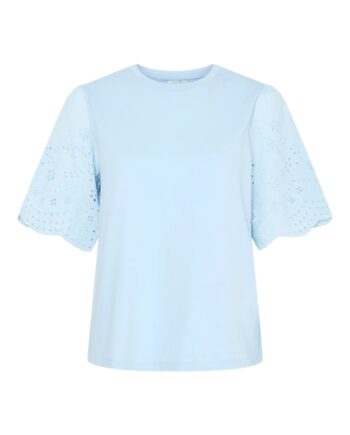 -shirt Lex Ss Top    Emb Sleeves Clear Sky