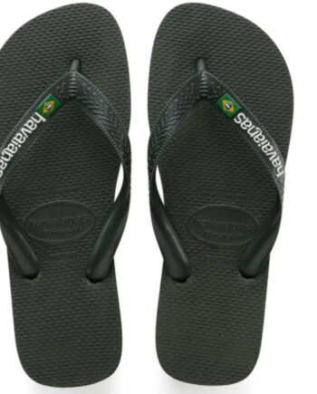 Havaianas Slippers Unisex Brazil Logo 4110850 Green Olive4896