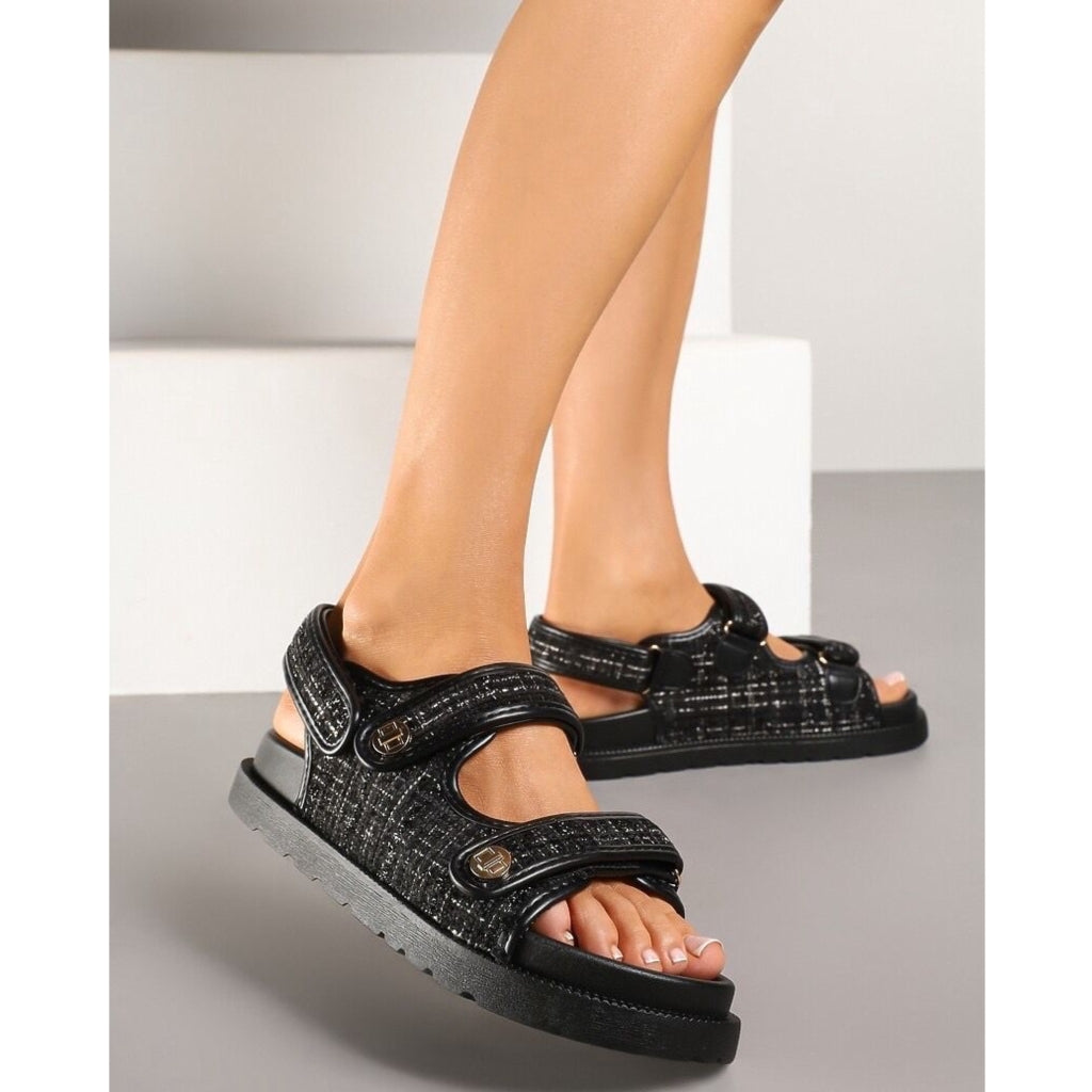 Justina Dame Sandaler Dm439 Black