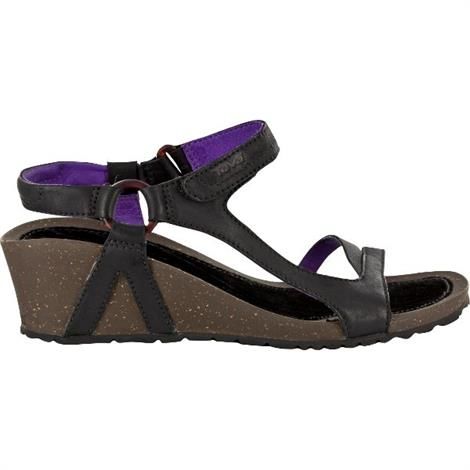 Teva Cabrillo Universal Wedgeleather Dame  Black   Purple