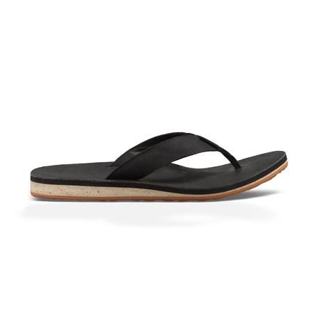 Teva Classic Flip Premium Leather Herre  Black