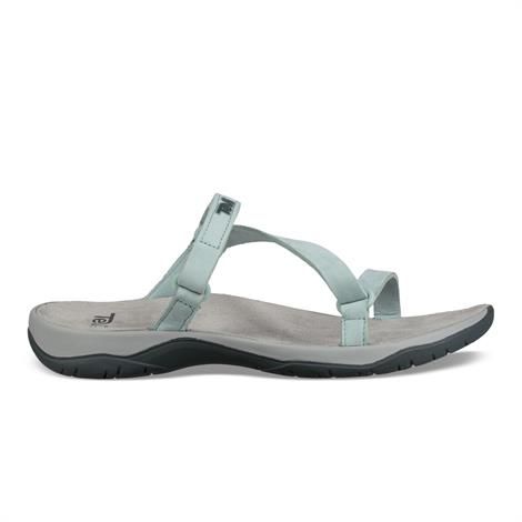 Teva Elzada Slide Leather Dame  Gray Mist